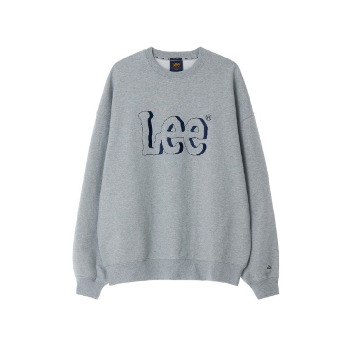 매장정품 리 LEE 그림자 자수 로고 맨투맨 그레이 LE2403CR04GR 187148