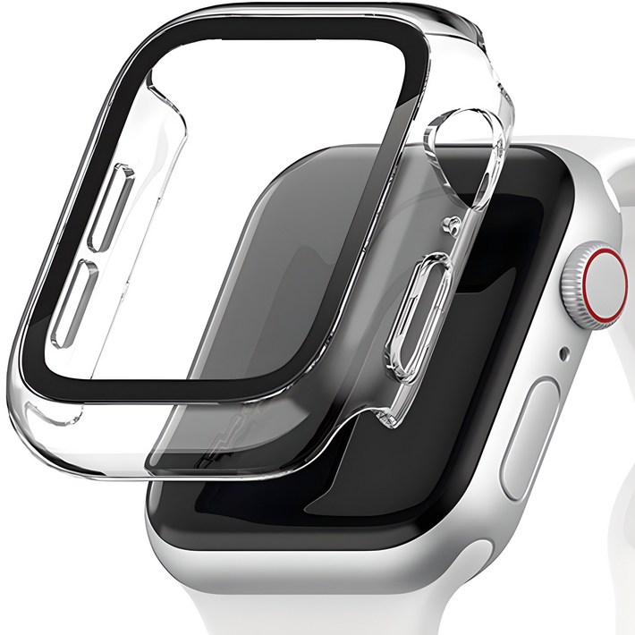 신지모루 풀커버 일체형 SF코팅 케이스, 크리스탈클리어, 1개