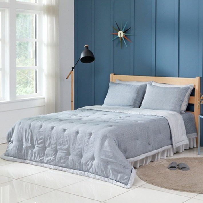 나이스필 저스트 그레이 차렵이불Qnull