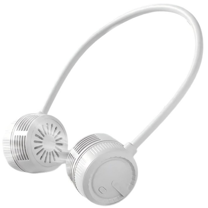 바이유 무선 초경량 휴대용 접이식 넥밴드 선풍기 넥풍기 3단계 풍속 저소음 목걸이 선풍기