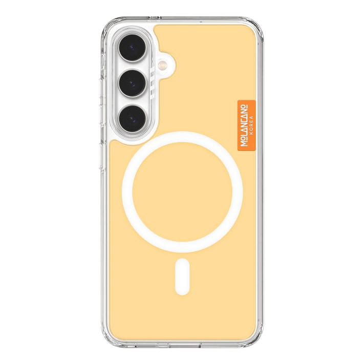 모란카노 크리스탈 컬러 맥세이프 투명 힌지 보호 풀커버 휴대폰 케이스