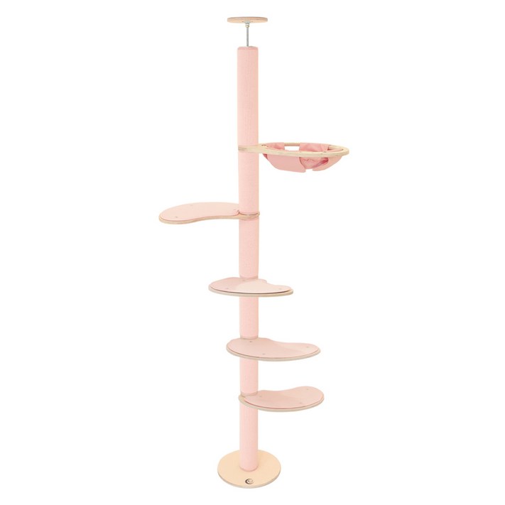 캣츠드림 고양이 기본에 충실한 해먹형 풀카펫 캣폴 세트 001 대형 B형