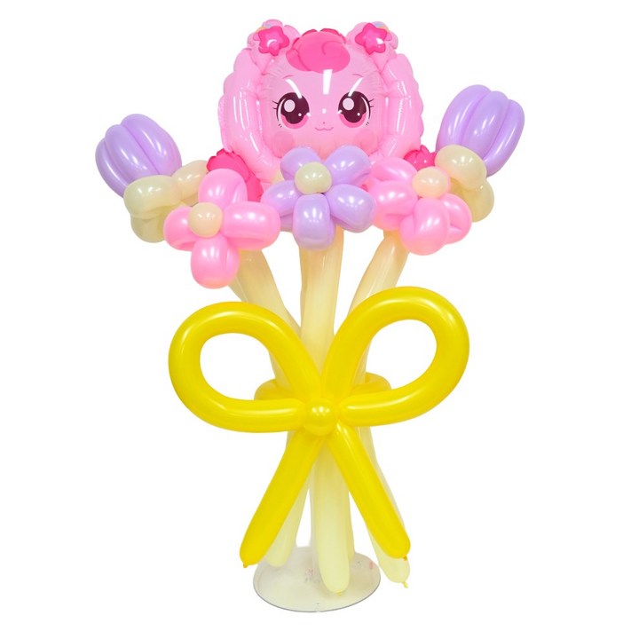 파티클럽 캐릭터 풍선 꽃다발 DIY 세트 하츄핑