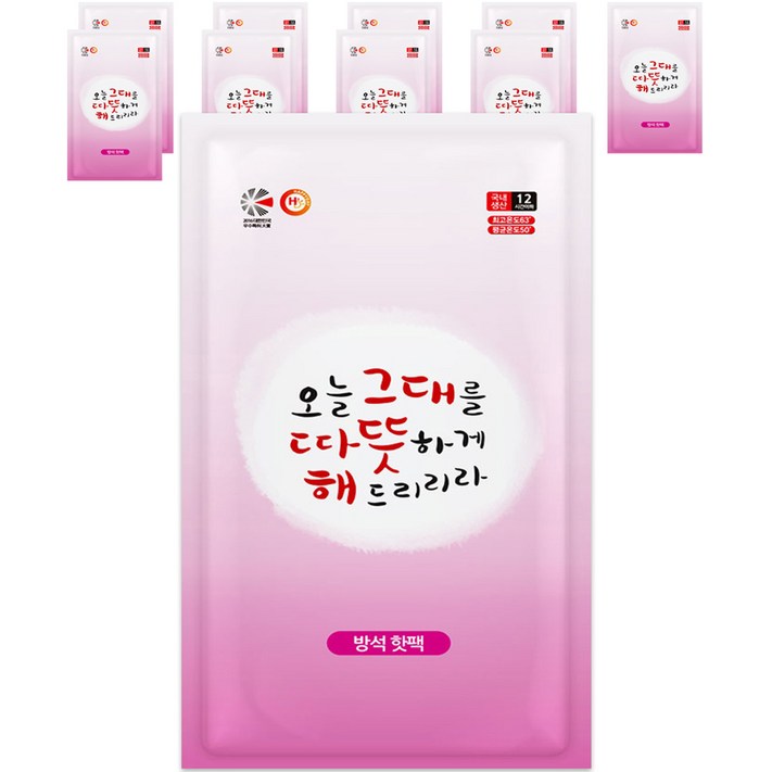 해피데이 방석 핫팩 400g, 10개 해피데이 방석 핫팩 400g, 10개