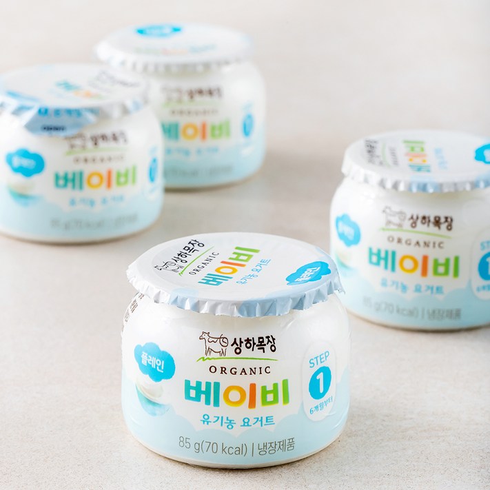 상하목장 베이비 유기농 요거트, 85g, 4개입 상하목장 베이비 유기농 요거트, 85g, 4개입