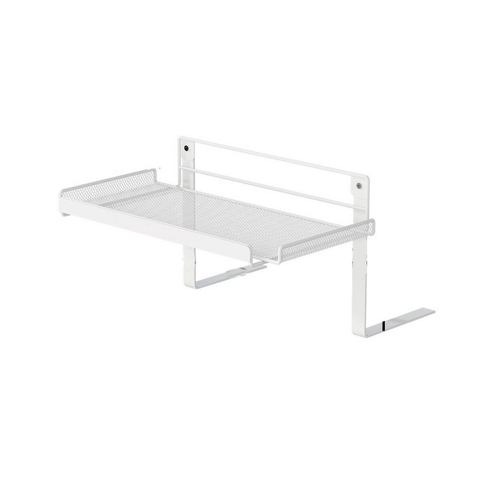 우이지아 무타공 책상 밑 멀티탭 히든 정리 선반 2size, 화이트, 1개