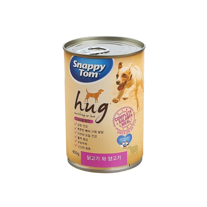 스내피톰 허그 400g 12개 1박스 4종 강아지 대용량 가성비 간식 주식 습식 캔사료, 400g, 12개
