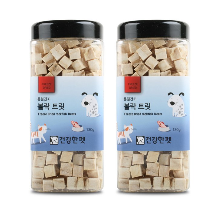 건강한펫 동결건조 볼락 130g x 2