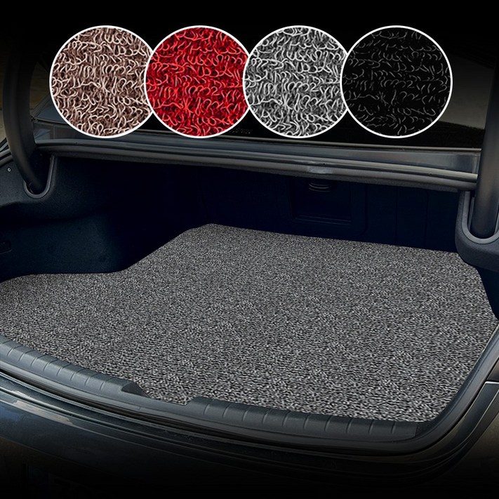 트레보 풀확장 프리미엄 자동차 코일 트렁크매트 K3 전용, 그레이, 1022 K3GT