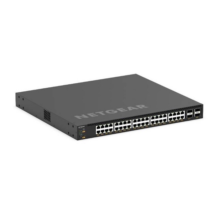NETGEAR M435040X4C XSM4344C​​ 40포트 10G PoE 1,676W 4xQSFP28 100G 관리형 스위치, 1개, M435040X4C XSM4344C​​