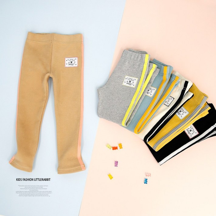 아동용 겨울 두꺼운 피치 기모 레깅스