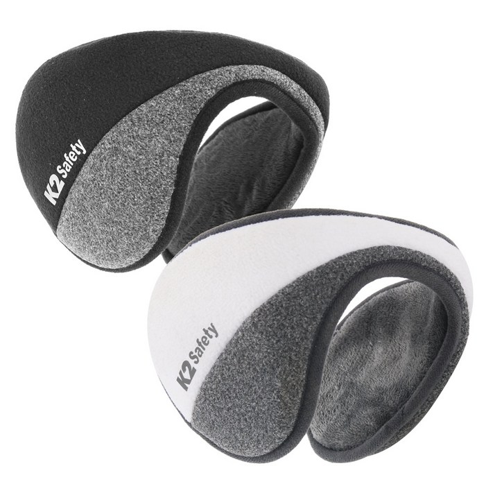 K2 Safety 듀얼 방한 귀마개, 블랙화이트, 2개 K2 Safety 듀얼 방한 귀마개, 블랙화이트, 2개