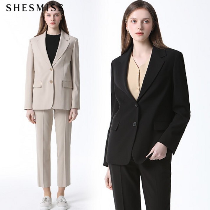 쉬즈미스 2SET 쉬즈미스SHESMISS 투버튼 싱글 재킷슬림팬츠 2종세트