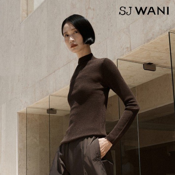 SJ와니 25FW 글리터 울 실크 니트 풀오버 3종