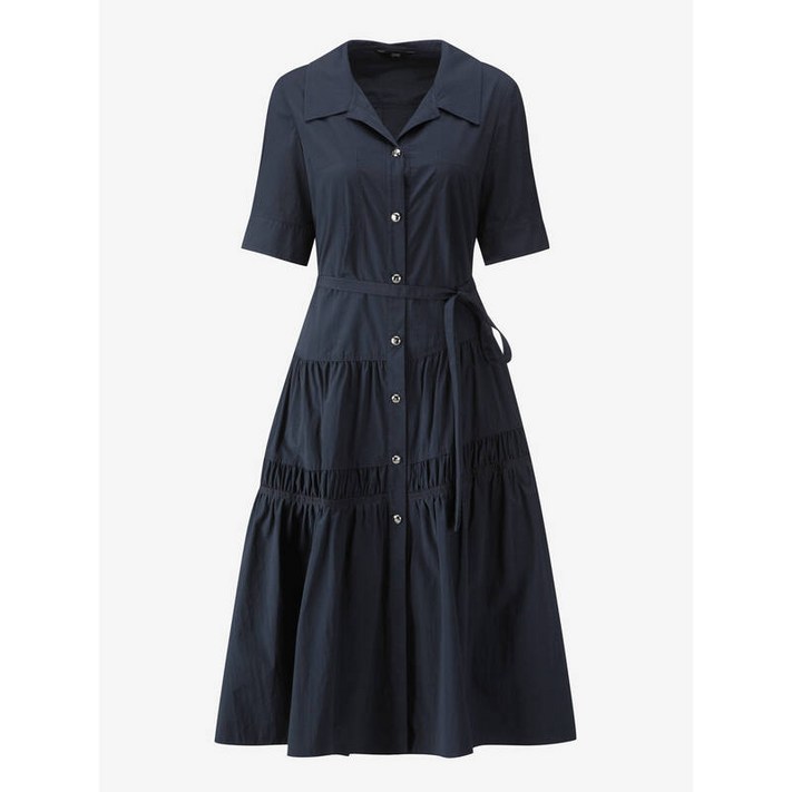 정품 주크원피스 카라넥 벨티드 롱 셔츠 원피스 Z252MSE103 하객룩