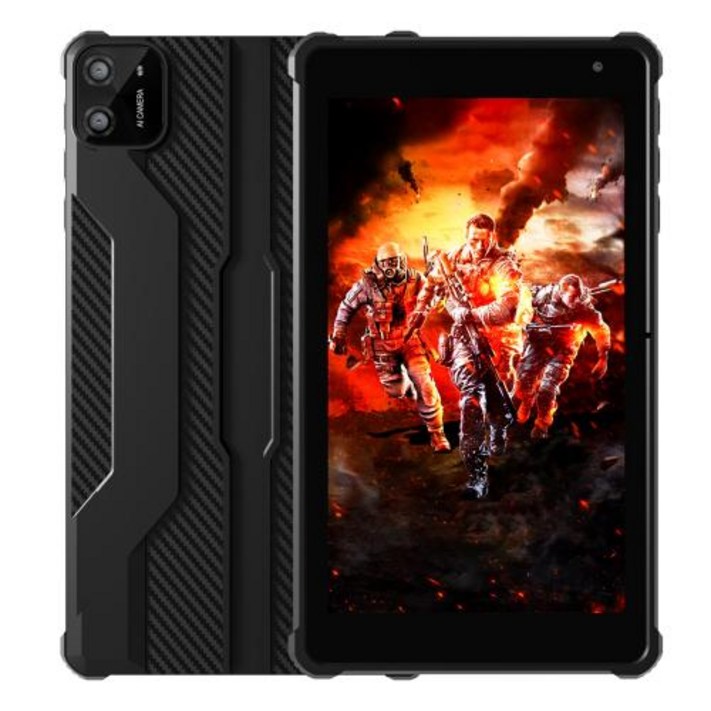 PRITOM 태블릿 7인치 안드로이드 14 태블릿 8GB RAM35GB 확장 64GB ROM A523 옥타 코어 프로세서 5G WiFiWiFi6 듀얼 카메라 블랙