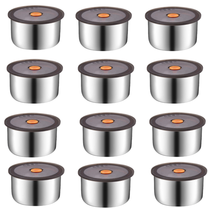 가정용 있다 냉장고 스테인리스 냉동밥 용기 주방 원형 육수 과일 밀폐용기