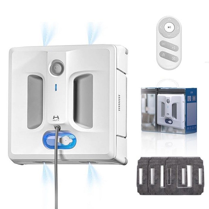 HUTT 창문 로봇청소기 자동 분수 초강흡입력 리필걸레세트, A1