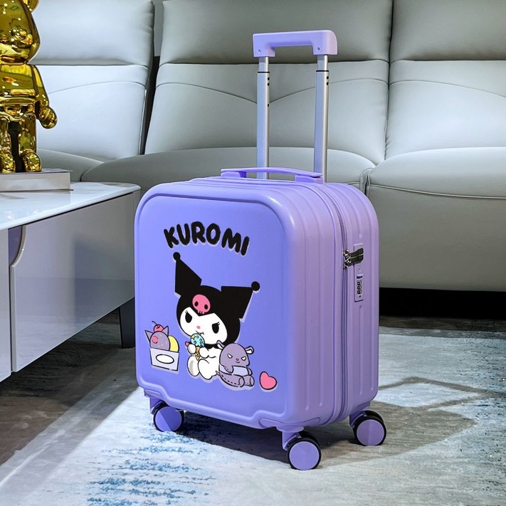 평균 7일배송 어린이용 가방여행 캐리어 18인치 탑승용 어린이용 캐리어 캐릭어 시나모롤 쿠로미
