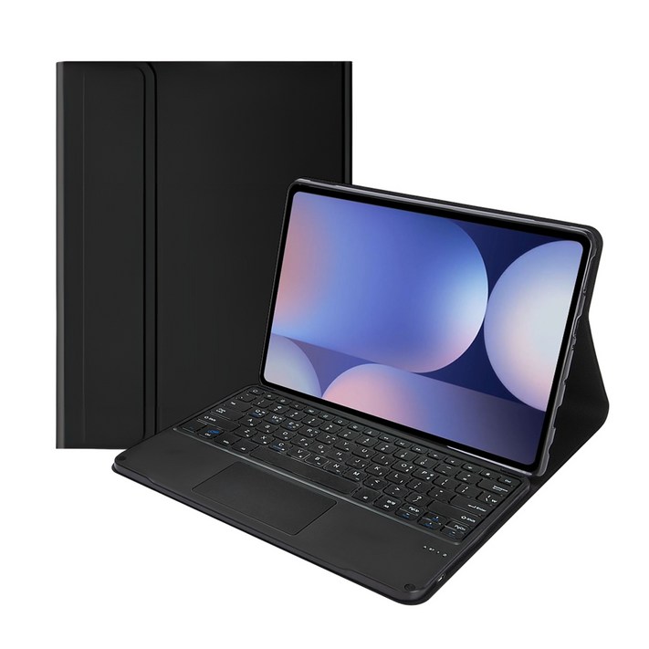 UB 레노버 태블릿 터치 트랙패드 키보드 케이스, 블랙, 1개
