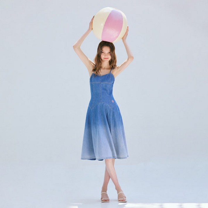 에고이스트BLUE LABEL 그라데이션 데님 원피스 ER2ODO02