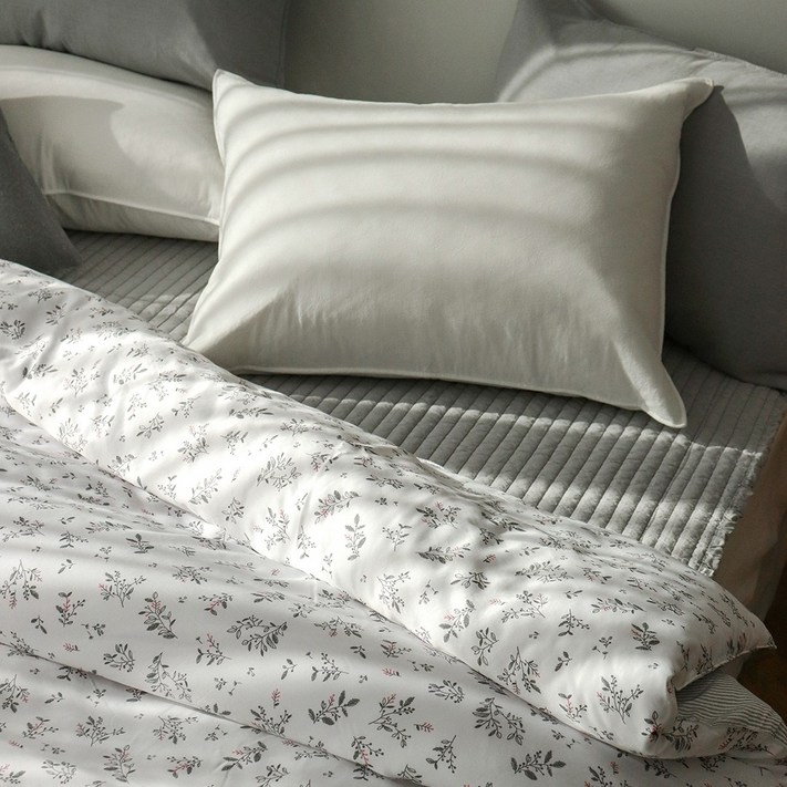 프렌치 마이크로 모달 사계절 이불커버, 그레이