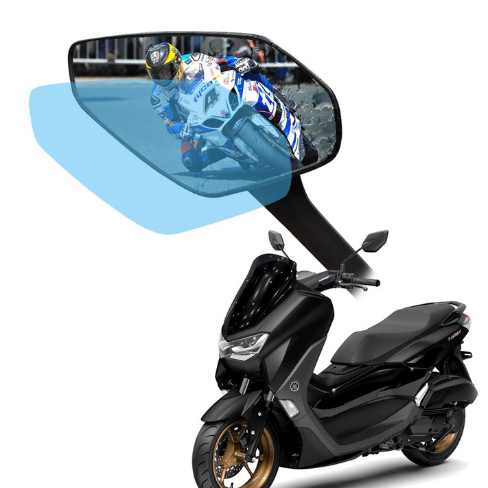 오토티엔 야마하 엔맥스125 155 사이드미러 백미러 발수 방수 필름, 1개