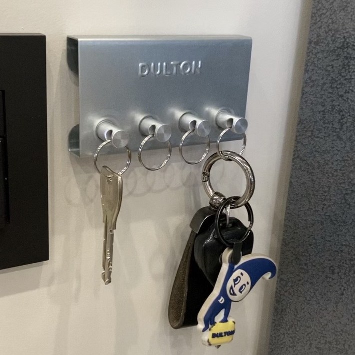 DULTON 덜튼 마그넷 키 홀더 실버 열쇠 걸이, 1개, 실버 DULTON 덜튼 마그넷 키 홀더 실버 열쇠 걸이, 1개, 실버