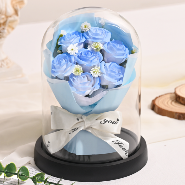 루카스 유리돔 기념일선물꽃다발 인테리어무드등