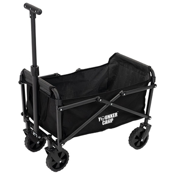 영커 다용도 캠핑 카트 야외용 미니 폴딩 카트, 1개, 블랙