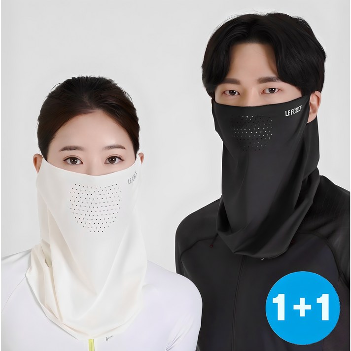 르포스 자외선차단 쿨 스포츠 골프 마스크 11, 블랙화이트 르포스 자외선차단 쿨 스포츠 골프 마스크 11, 블랙화이트