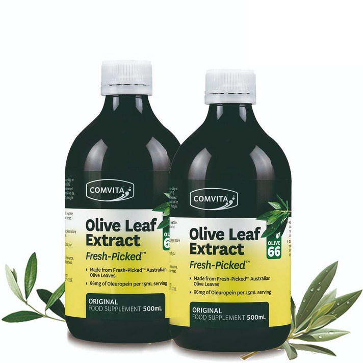 콤비타 호주 올리브잎 추출액 500ml (올러유러핀 함유), 2병