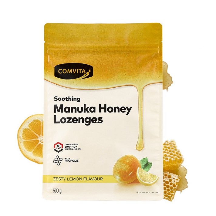 [정품]콤비타 UMF10+ 마누카허니 로젠지 프로폴리스&레몬, 500g, 1개