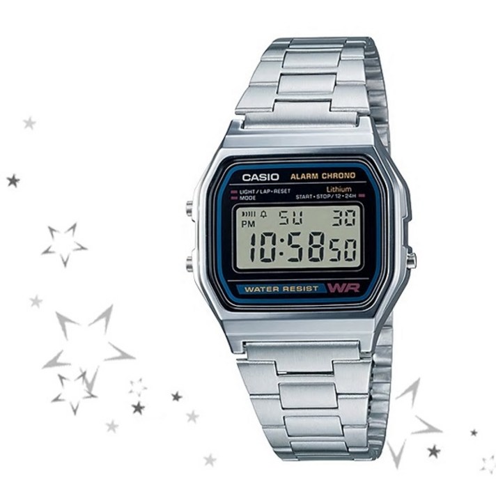카시오 A-158WA-1 남녀공용 CASIO 메탈 손목시계