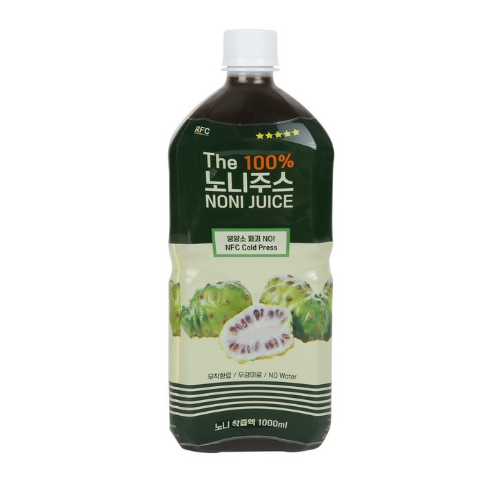 RFC 노니 주스 100% NFC 콜드프레스 원액 쥬스 발효액, 1병, 1000ml