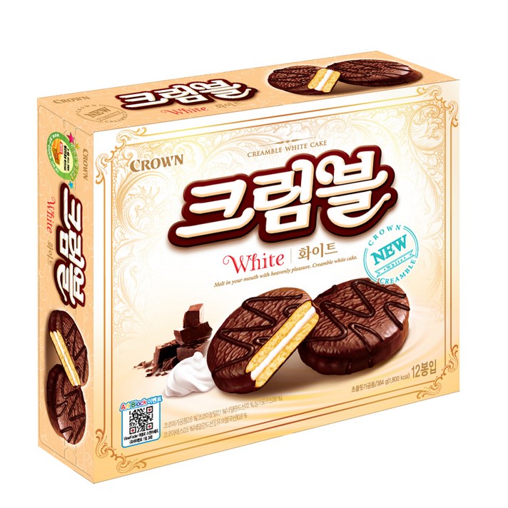 [크라운] 크림블 화이트, 384g, 1개