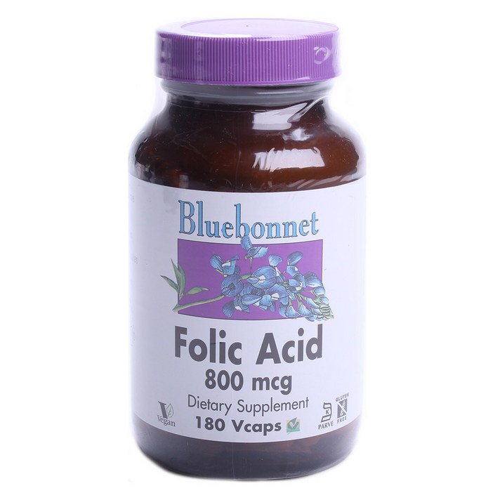 블루보넷 폴릭 애시드 800mcg 브이캡, 180개입, 1개