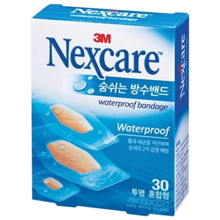 3M 넥스케어 숨쉬는 방수밴드, 1개