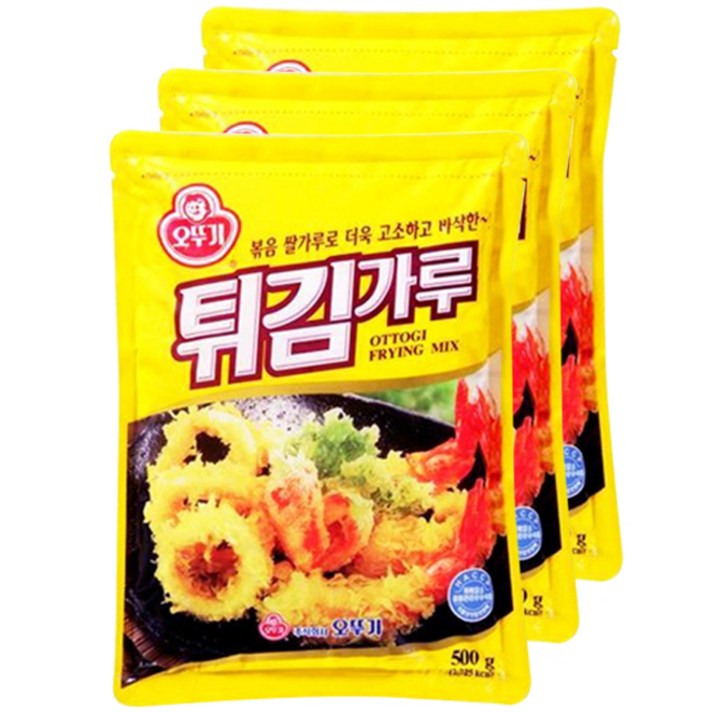 오뚜기 튀김가루, 500g, 3개
