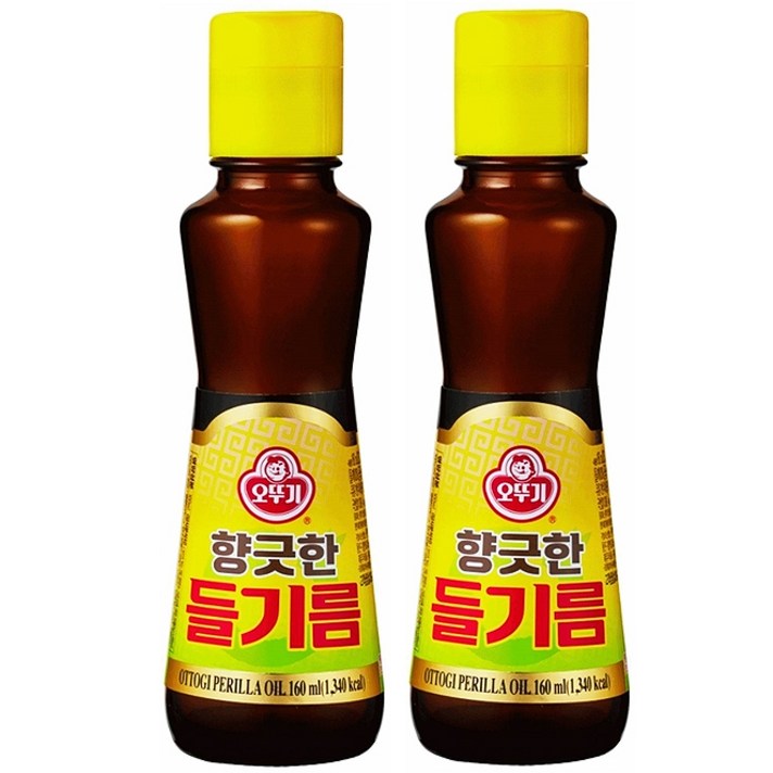 오뚜기 향긋한 들기름, 320ml, 2개