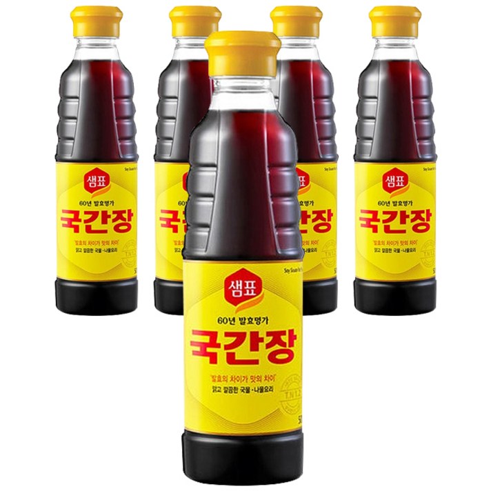 샘표 국간장, 500ml, 5개