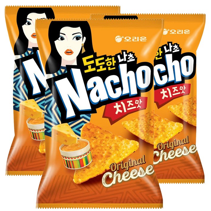 오리온 도도한 나초 치즈맛, 155g, 3개