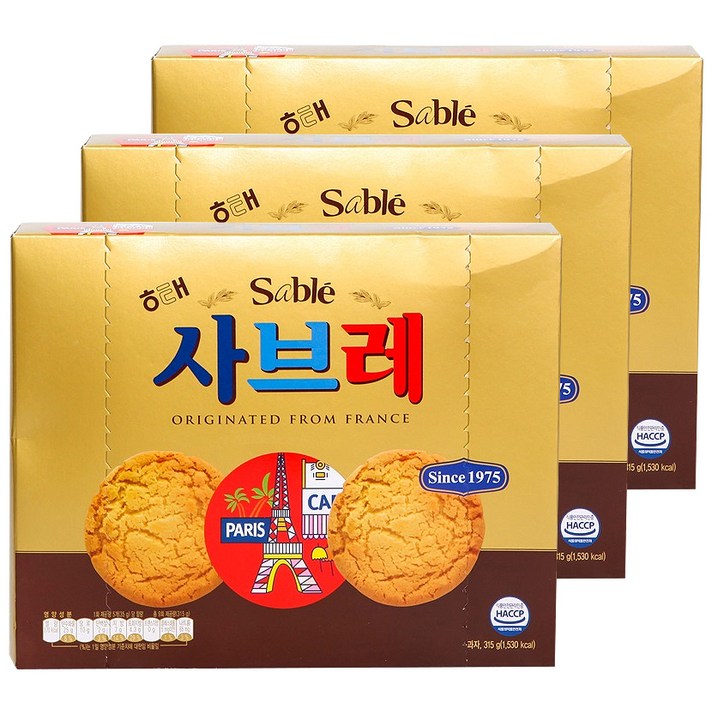 해태제과 사브레, 315g, 3개
