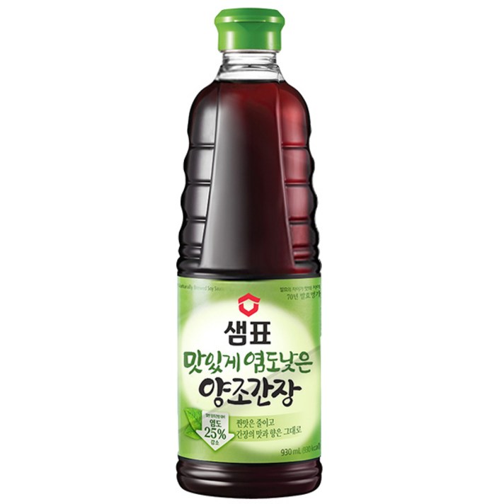 샘표 맛있게 염도낮은 양조간장 ( 930ml ), 1개