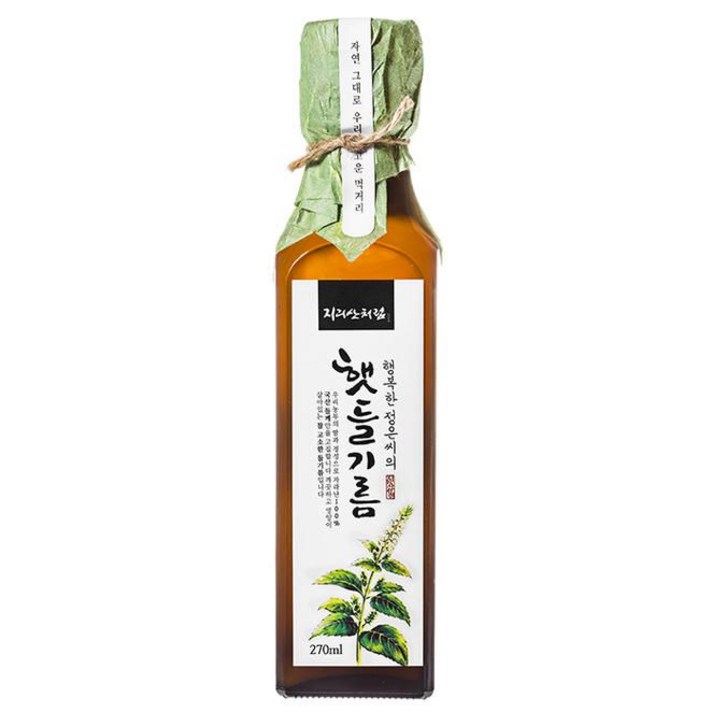 [지리산처럼] 행복한 정은씨의 햇들기름, 270ml, 1개