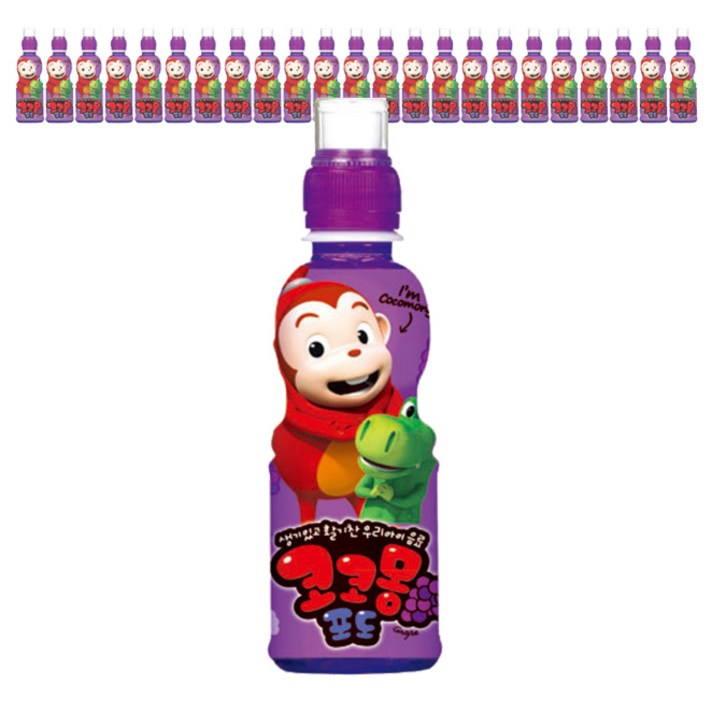 웅진-코코몽포도맛200㎖(24페트), 200ml, 24개