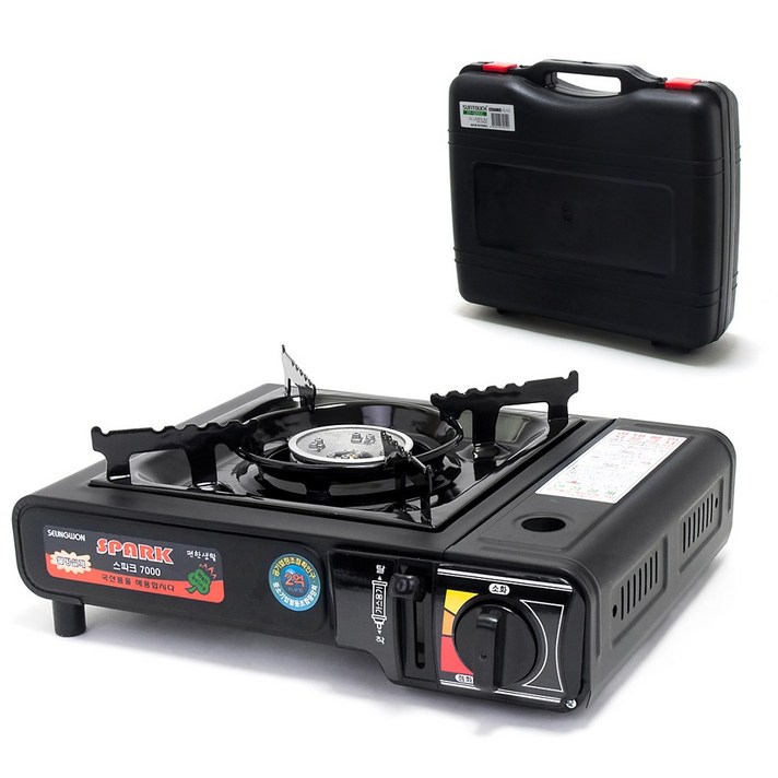 스파크 휴대용 가스버너 SW-7000, 블랙, 1개