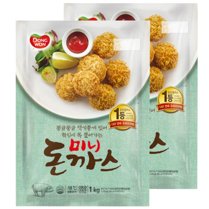 동원 미니돈까스, 1kg, 2개