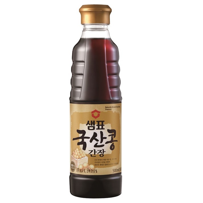 샘표 국산콩 양조간장, 500ml, 1개