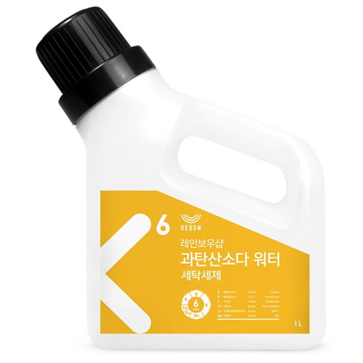레인보우샵 과탄산소다 워터 세탁세제 본품, 1L, 1개